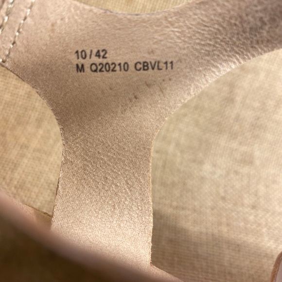 Kork Ease leather sandals wedges platform heels gold size 10 - Picture 11 of 11